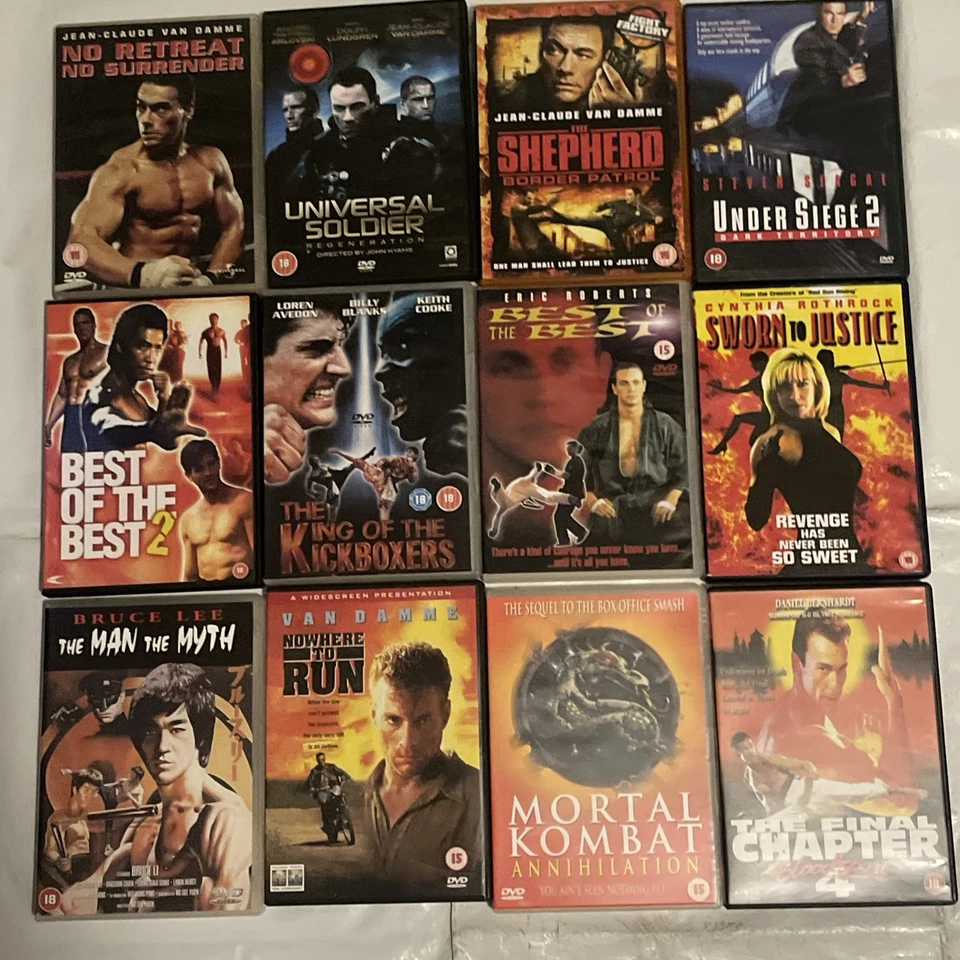 Martial Arts - Various  DVDs/ Bundle Job Lot X 12  / Good To / Vgc - 02 - Image 1 of 4