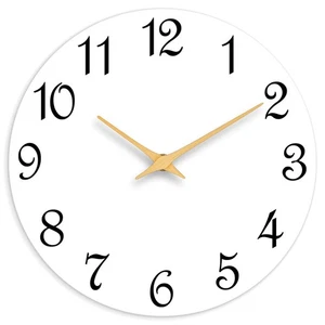 Wall Clock, 8 Inch Modern Wall Clocks Battery Operated, Small Silent Non Ticking - Picture 1 of 9
