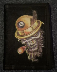 Skull Tri-fold Nylon Wallet - Picture 1 of 4