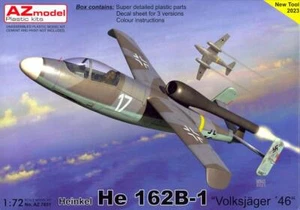 "AZ Modelle 1/72 HEINKEL He-162B-1 SALAMANDER ""Volksjager '46" - Bild 1 von 6