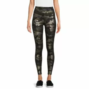 No Boundaries Sueded Leggings Sparkly Green Camo Juniors Plus Size XXXL (21) - Picture 1 of 9