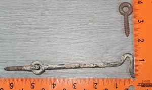 Vintage 5 Inch Hook And Eye Latch Lock Gate Shed Cabin Door - Picture 1 of 6