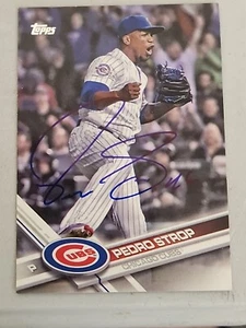 Pedro Strop Signed 2017 Topps - #303 - Picture 1 of 2