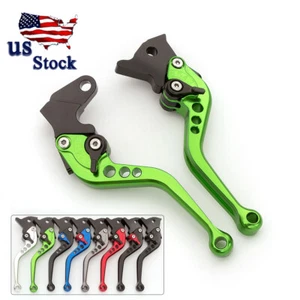 CNC Adjustable Brake Clutch Levers For Kawasaki Z900 Z650 2017-2021 2022 Short - Picture 1 of 8