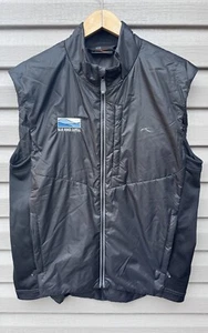 KJUS Vest Mens L 52 Black Full Zip Sleeveless Radiation Vest Golf Puffer Jacket - Picture 1 of 9