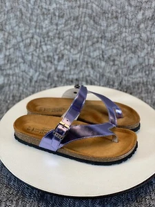 Naot Tahoe 7700 sandalo slide donna taglia 39 viola pelle specchio - Foto 1 di 7