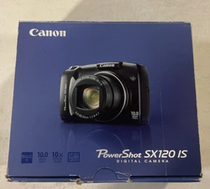 Canon PowerShot SX120 IS Digital Camera 10MP, 10x zoom 3.0" LCD w/ Org Packaging - Picture 1 of 16