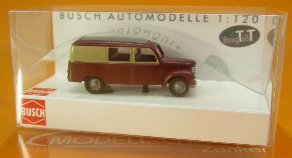 Busch 8662 IFA Framo Kombi weinrot/beige 1:120 NEU Modell - Bild 1 von 1