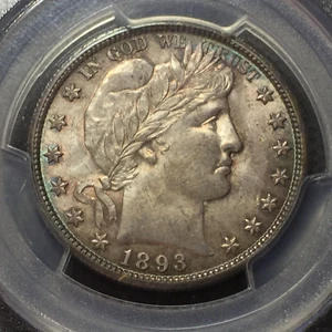 PCGS  MS-64  1893-O  Barber Half Dollar   Nice Toning and a Great Strike - Picture 1 of 5