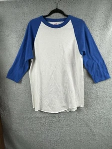 Camisa de béisbol vintage de manga 3/4 azul y blanca talla mediana para hombre - Imagen 1 de 10
