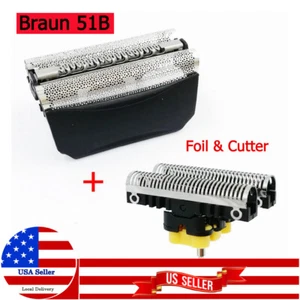 51B Shaver Head Foil&Cutter for Braun Series 5 wfs1 wfs2 530 550 8595 8985 Razor - Picture 1 of 12