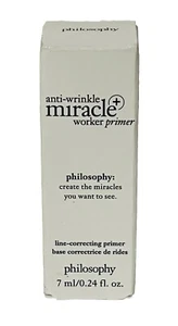 Philosophy Anti-Wrinkle Miracle Worker Primer Travel Sample Size New 7ml .24oz - Picture 1 of 6