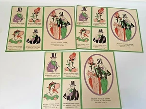 Vintage viktorianische 1930er unbenutzte Bridge Tally Karte Billman Beerdigung Kapelle Werbung - Bild 1 von 6