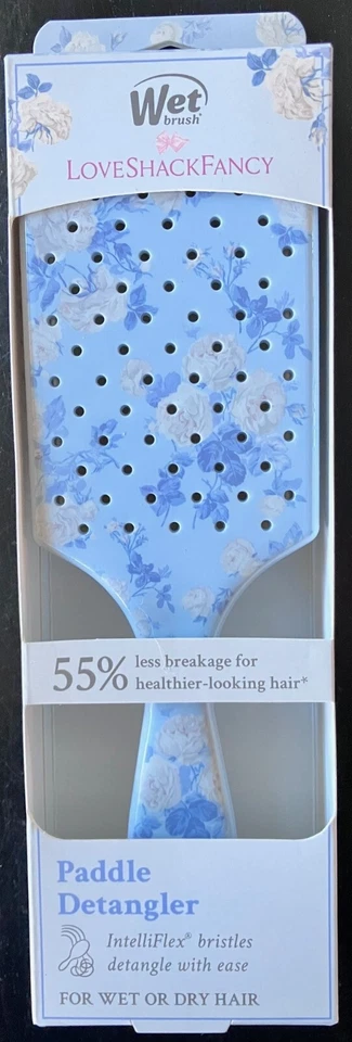 LoveShackFancy x Wet Goody Paddle Detangler Hair Brush Everblooming Rosettes NEW - Image 1 of 1
