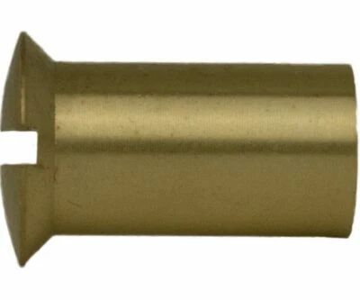 Hülsenmutter Linsensenkkopf mit Schlitz Messing - Bild 1 von 3
