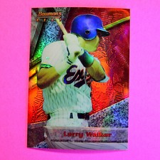 1994 Bowman's Best, #76 Larry Walker, RED REFRACTOR Expos HOF