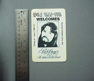 Bob Seger satin radio sticker AUTHENTIC 94.1 SAI Cincinnati, Ohio May 31, 1980 ! - Picture 1 of 1
