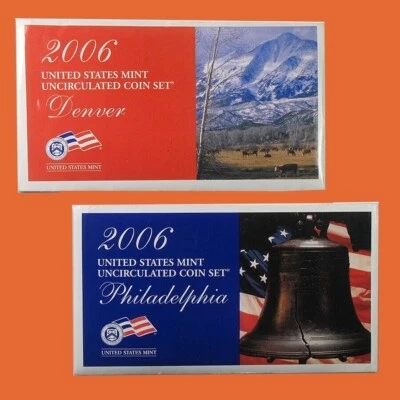 2006 U.S. Mint Set ~ 22 Coins ~ P & D ~ Uncirculated Government Packaging OGP - Image 1 of 3