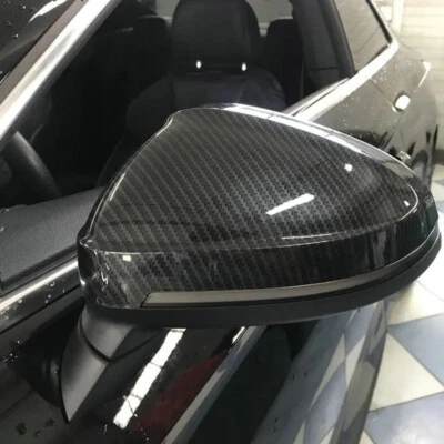 For Audi B9 A5 S5 RS5 A4 S4 RS4 Real Carbon Fiber Side Mirror Cover Cap Replace Foto 1 de 4