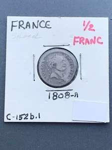 France 1/2 Francs, 1808-A - Picture 1 of 4
