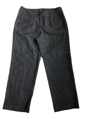 Pantalones de vestir Sandro talla 14W (36x29) gris recto elástico mezcla de algodón para mujer Foto 1 de 4