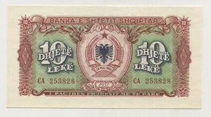 Albania 10 Leke 1957 Pick 28.a UNC Uncirculated Banknote - Picture 1 of 2