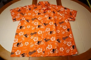 Camiseta Baltimore Orioles Para Hombre 2018 Stadium Give Away Hawaiian Camp Naranja XL - Imagen 1 de 12