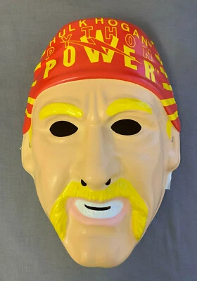 HULK HOGAN WCW WWE WF WRESTLER PVC MASK - Image 1 of 2