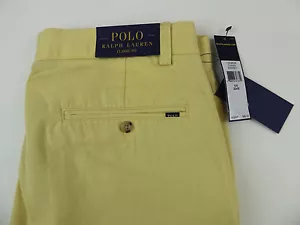 Polo Ralph Lauren Flat Front Cotton Twill Chino Khaki Pants Classic Fit NWT $85 - Picture 1 of 74