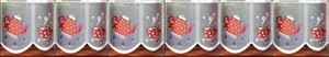 Novelty Cafe Net Curtain Kitchen Theme Hand-Painted Sold By The Metre - Picture 1 of 2
