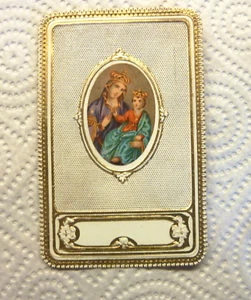SANTINO MADONNA E GESU' BAMBINO FINE 1800 - Bild 1 von 3