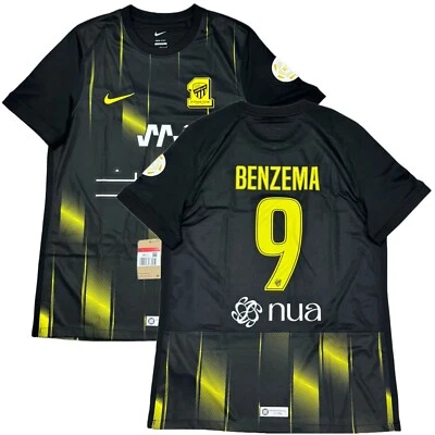 2023/24 Al Ittihad Auténtica 3ª Camiseta #9 Benzema Grande Nike Saudi Pro League K Foto 1 de 4