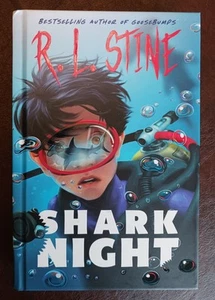 SIGNED R. L. Stine Autographed Book - Shark Night - Picture 1 of 13