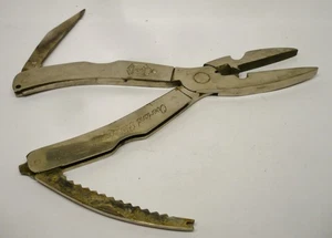 Vintage Overland Fisherman's Friend Multi Tool Tackle Box Plier Solingen Germany - Picture 1 of 14