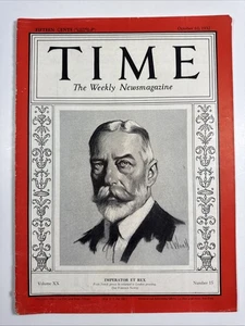 Time Magazine October 10, 1932 - Imperator Et Rex - King George V - Imagen 1 de 3