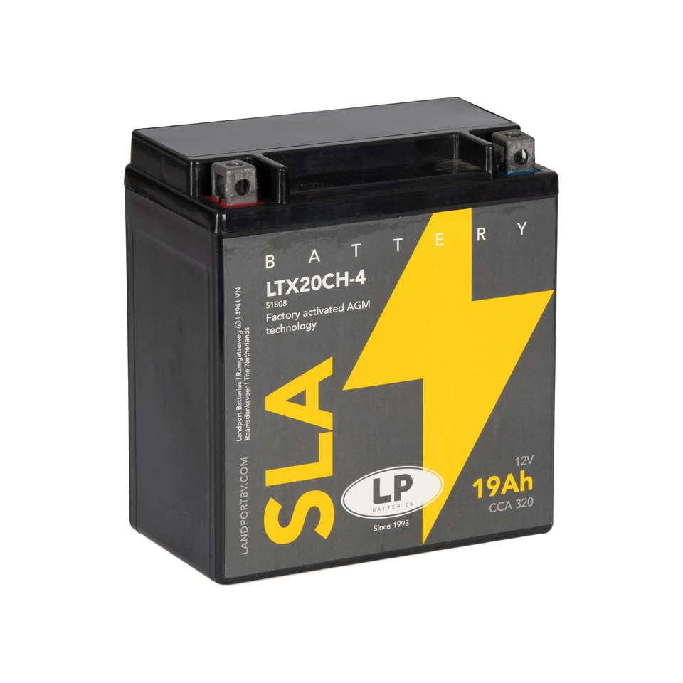 LP SLA LTX20CH-4 Ready To Use Starter Battery 12V,19Ah With AGM Technology - Image 1 of 4