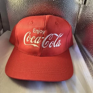 Vintage Coca-Cola Snapback Hat Red KC Brand Cap “Enjoy Coca-Cola” Logo - Picture 1 of 8