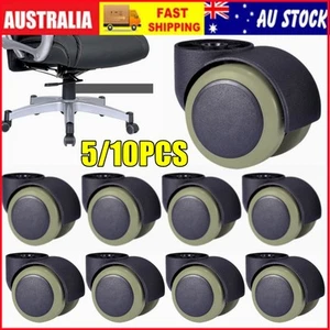 Office Chair Caster 2inch DIA Wheel Universal Rolling Casters Set of 5/10 Wheels - Picture 1 of 13