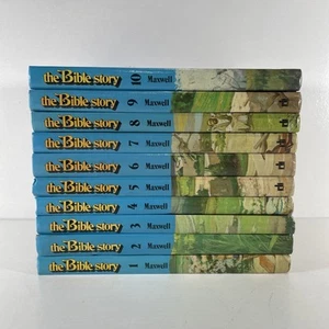 The Bible Story Complete Set Volume 1-10 Hardcover Vintage Arthur S. Maxwell - Picture 1 of 2