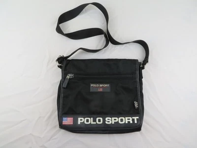 Vintage Ralph Lauren Polo Sport Crossbody Bag Black Shoulder Purse USA 90s Y2K - Image 1 of 4