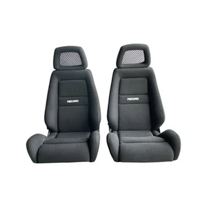 Genuine Recaro Seats LXC Avus Black - Retrimmed (Pair) - Picture 1 of 4