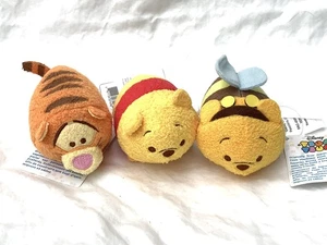 Disney Tsum Tsum 3 Plush Winnie the Pooh as bee, Tigger NWT - Picture 1 of 1