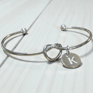 Pulsera inicial nudo acero inoxidable K - Imagen 1 de 3