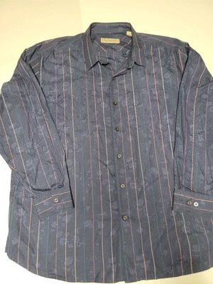Camisa de vestir Tommy Bahama para hombre manga larga con botones talla XXL cachemira floral Foto 1 de 4