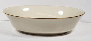 Lenox Oval Vegetable Bowl Cosmopolitan Collection Hayworth Ivory 9 1/2" QTY 1 - Picture 1 of 8