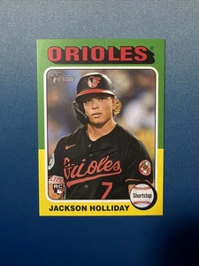 2024 Topps Heritage Jackson Holliday Rookie #692 Baltimore Orioles - Foto 1 di 2