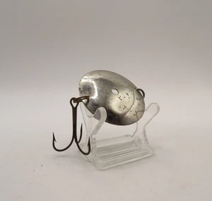 Señuelo de cuchara redonda grande Canadian Baits Inc MPLS de 2" de diámetro vintage - Imagen 1 de 4