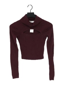 Hollister Women's Top XS Purple Cotton with Nylon, Viscose Cropped - Picture 1 of 7