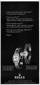 Rolex Modell 6619 & 3130 Uhr Original Printanzeige von 1961 - Bild 1 von 1