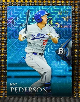 JOC PEDERSON  -  2014 BOWMAN PLATINUM CHROME PROSPECTS JAPAN FRACTOR   #ED/35 - Image 1 of 2